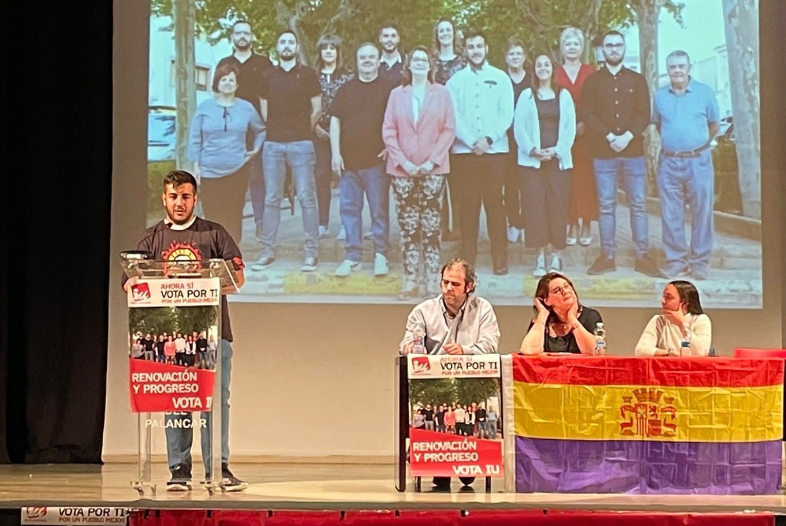 Pablo Lluva durante un mitin en la pasada campaña electoral