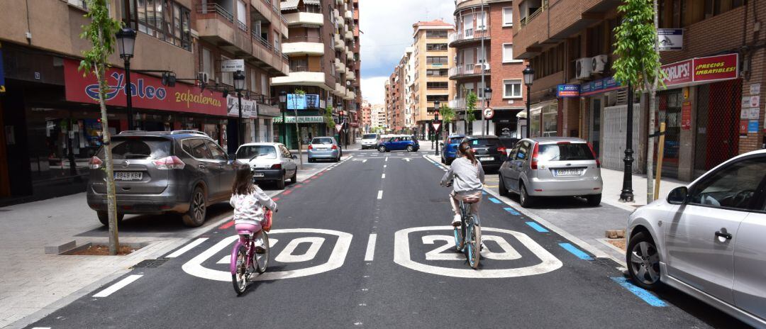 Calle con velocidad limitada en Albacete