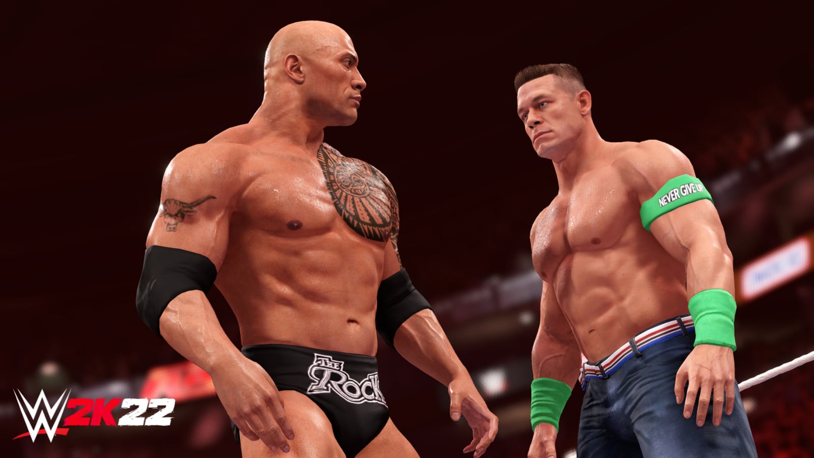 The Rock y John Cena en WWE 2K22