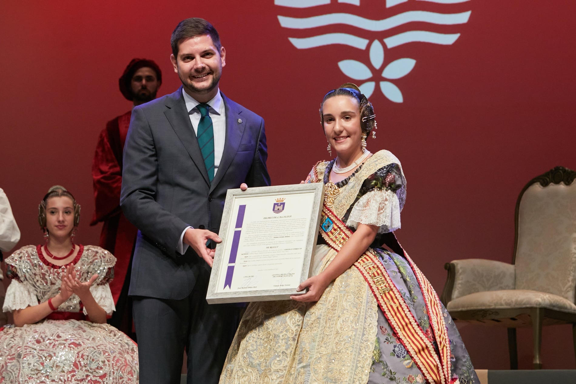 Presentación de la Fallera Mayor Infantil de Gandia, Daniela Serralta.