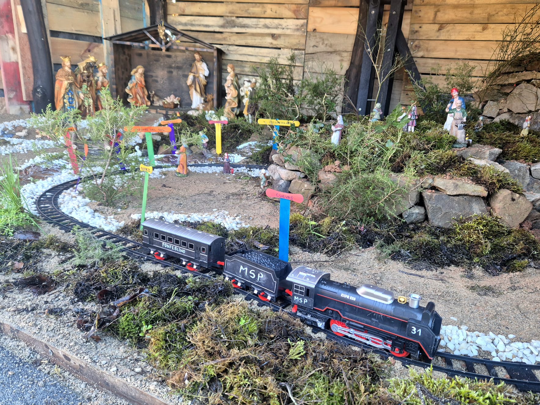 Belén de Protección Civil en El Acebo