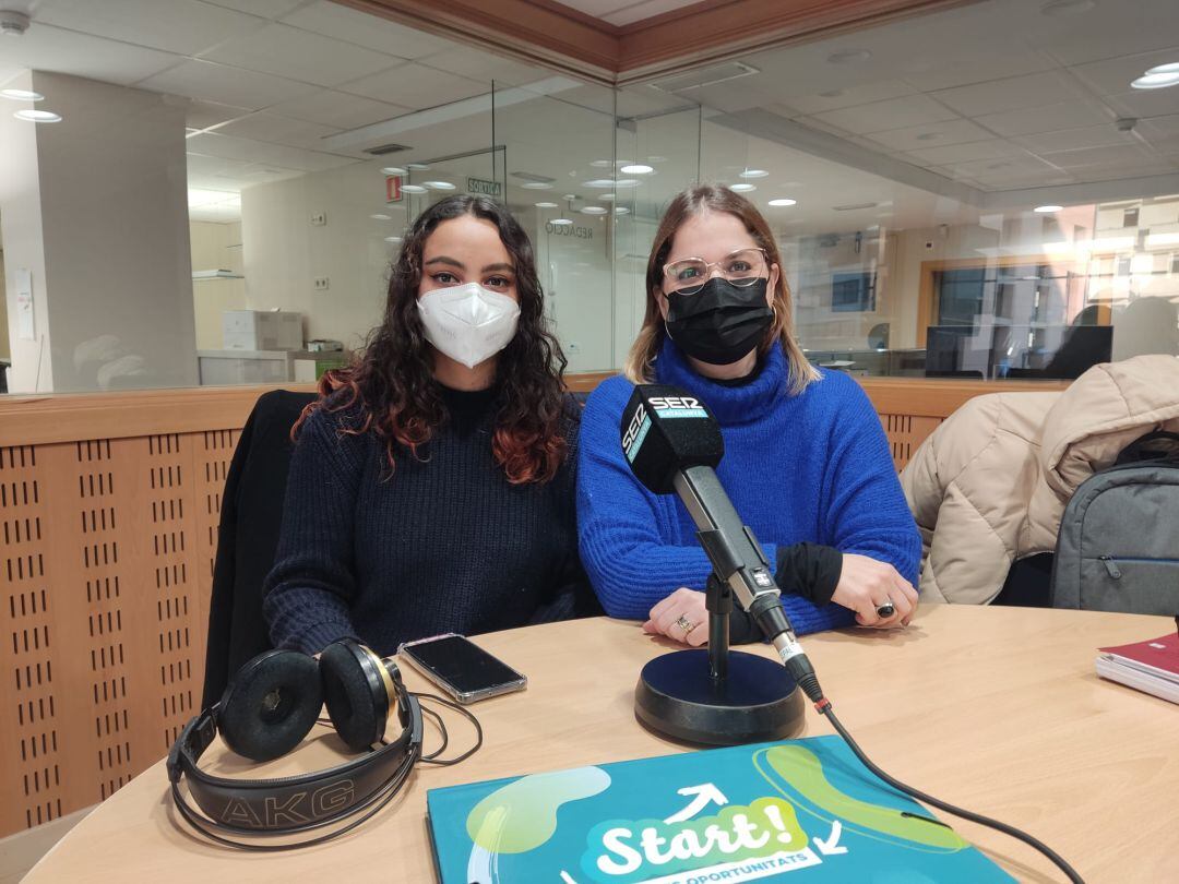 Yennifer Michelle Vicente i Esther Rebull.