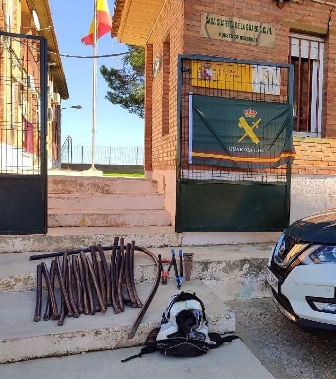 Material incautado por la Guardia Civil. Foto: Guardia Civil