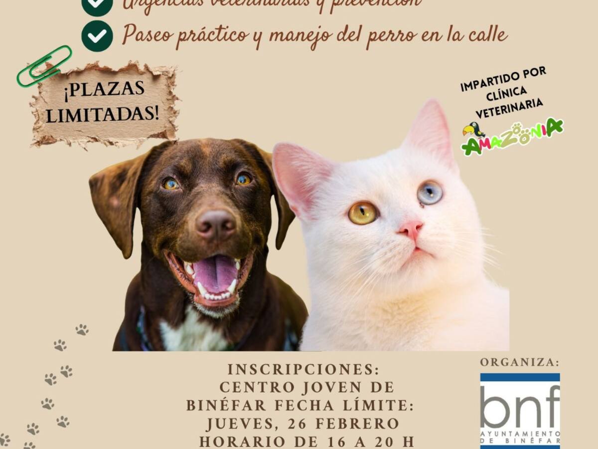 El Área de Juventud organiza un taller de bienestar animal a lo largo de marzo en Binéfar