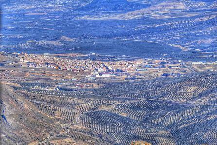 Vista panorámica de Jódar, municipio de mayor población