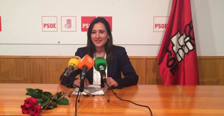 Rocío Arrabal, durante la presentación de su candidatura.