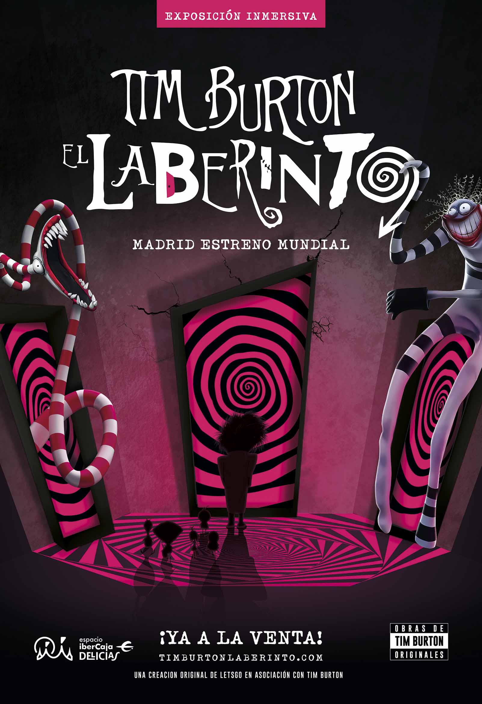 Cartel de la exposición &#039;El Laberinto&#039;, de Tim Burton