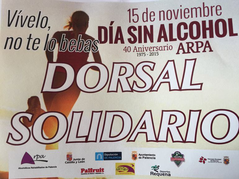 Dorsal de la carrera de Arpa de este domingo