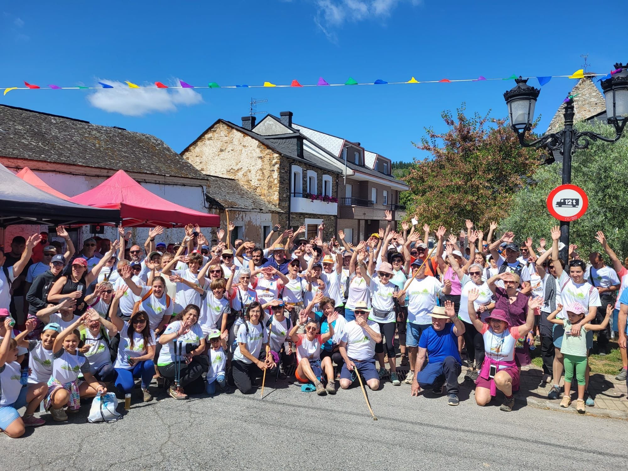 Participantes en la ruta inaugural