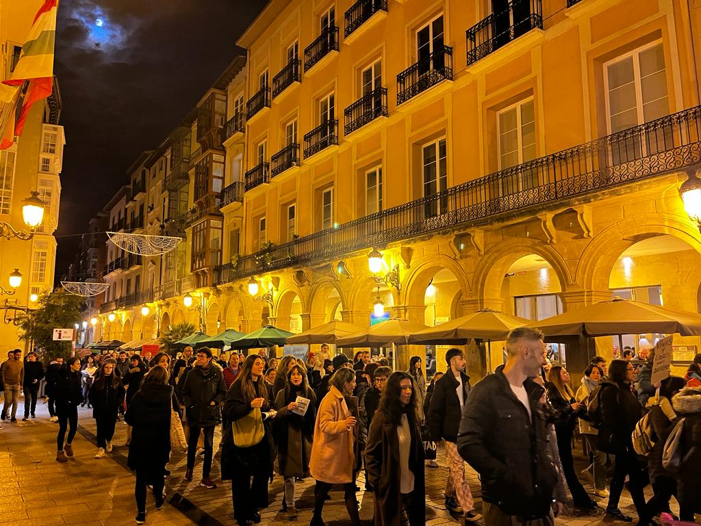 Manifestación 25N en Logroño