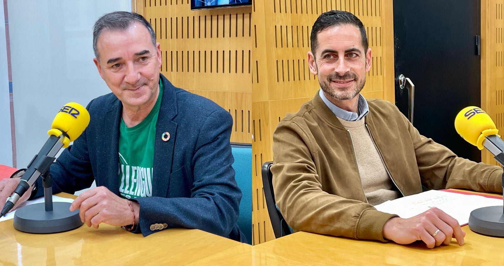 Robert Raga y Carlos Fernández Bielsa en un debate en Radio Valencia Cadena SER