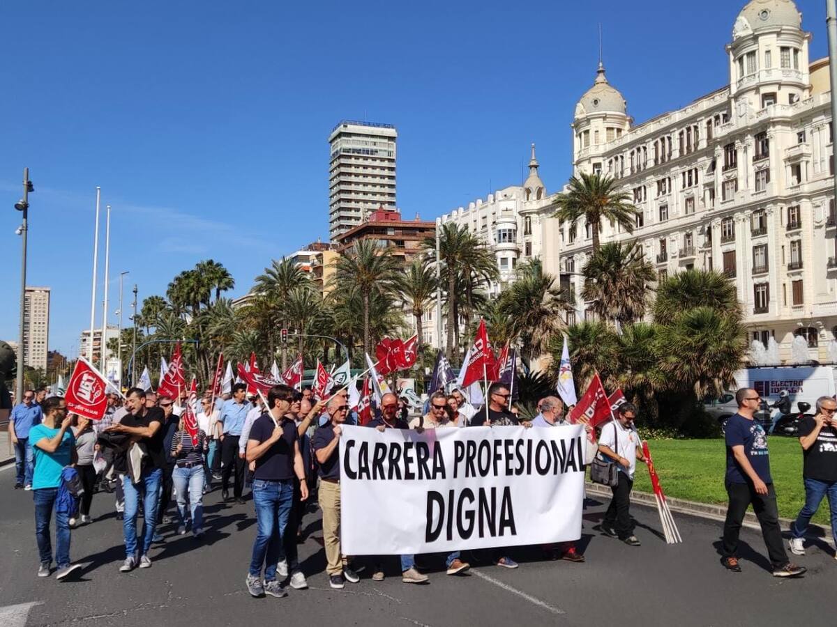El SEP y CCOO plantan a Barcala en Santa Rita por la carrera profesional