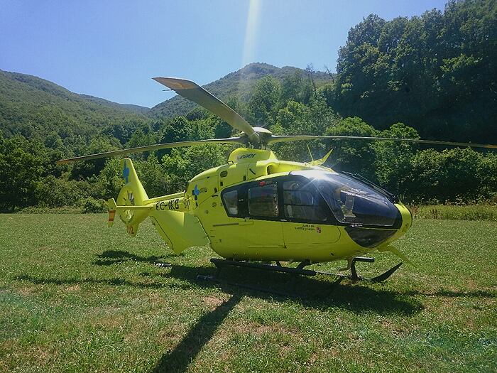 Helicóptero medicalizado del Servicio de Emergencias de Castilla y León