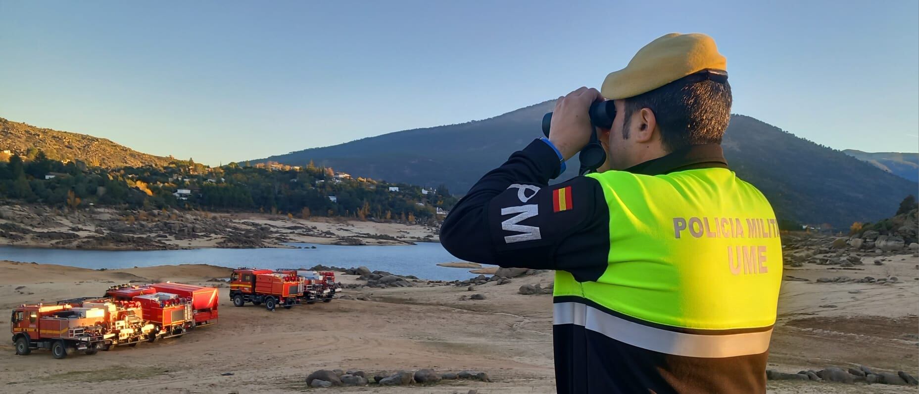 Ejercicios de la Unidad Militar de Emergencias en Ávila