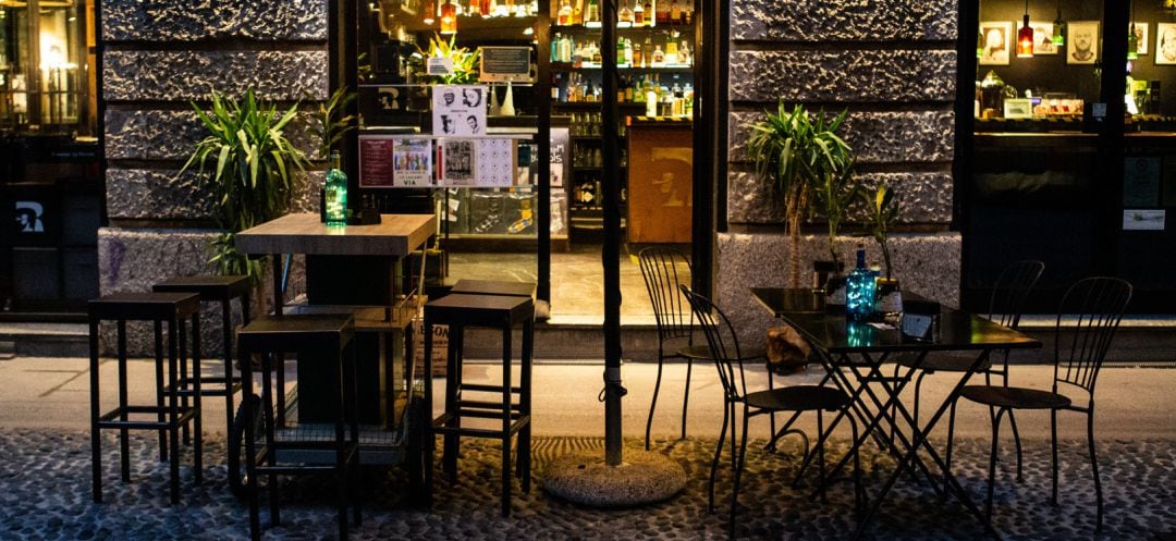 Imagen de archivo de una terraza