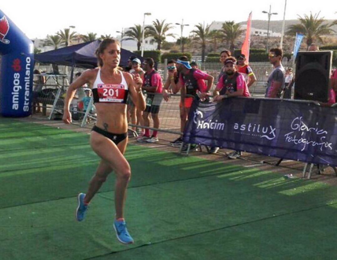 La deportista Paloma Sala durante una competición