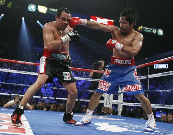 Pacquiao y Márquez en el MGM Grand Garden Arena de Las Vegas