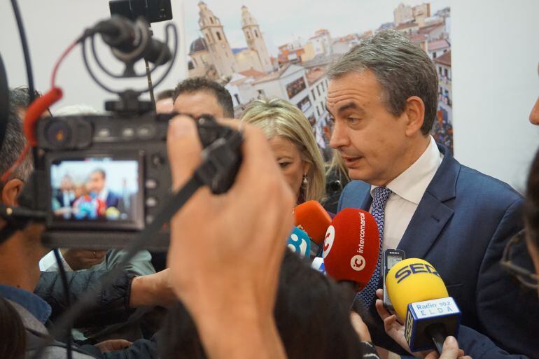 Zapatero en su comparencia ante los medios de comunicación