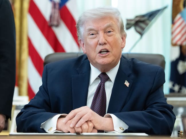 El presidente de EEUU, Donald Trump, durante una firma de una orden ejecutiva