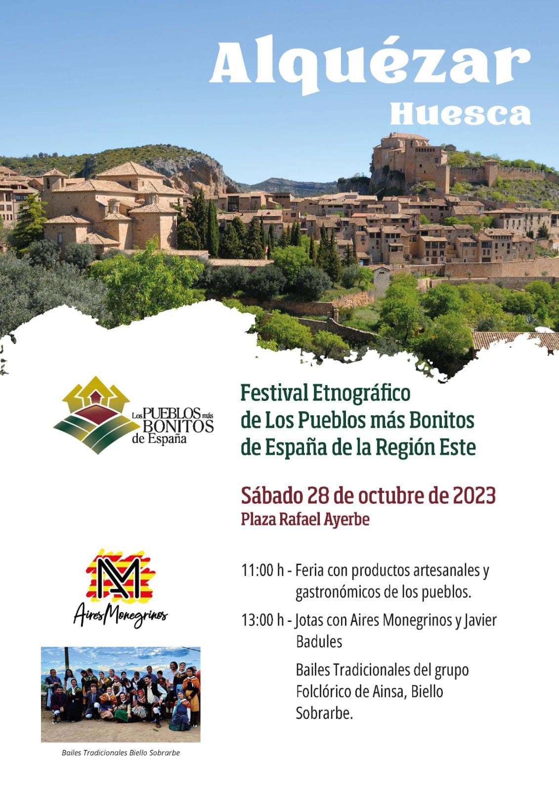 Alquézar sede del Festival Etnográfico de los Pueblos Más Bonitos de España de la Región Este