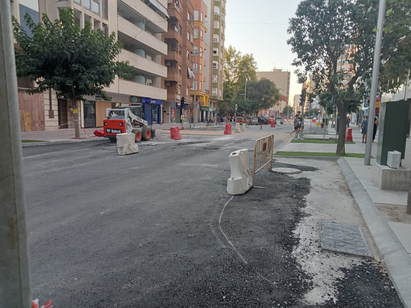 Obras en la Avenida de la Constitución. Archivo