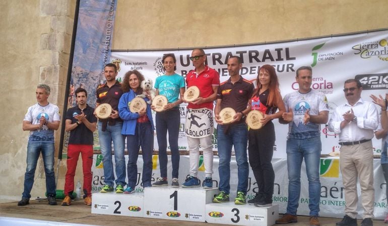 Entrega de trofeos de la Ultra Trail Bosques del Sur.