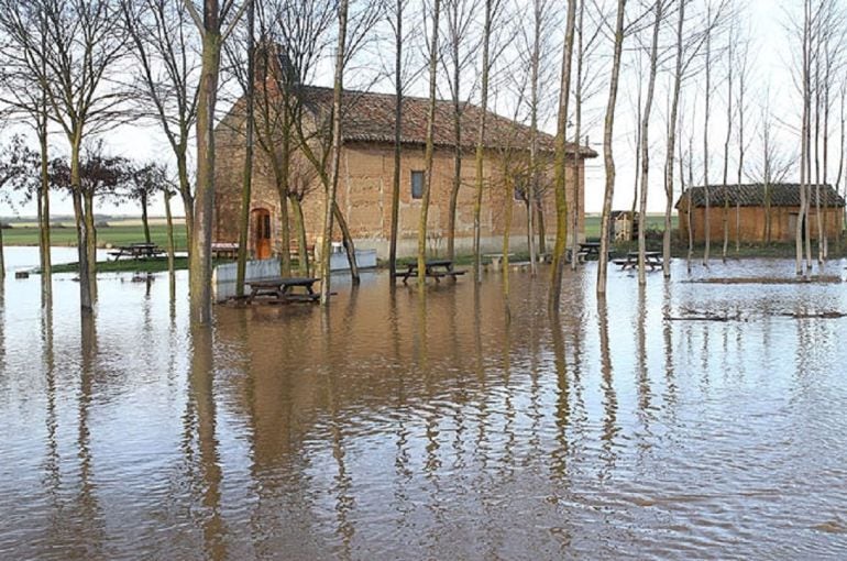 Imagen de un paraje inundado en la provincia con motivo de las últimas lluvias