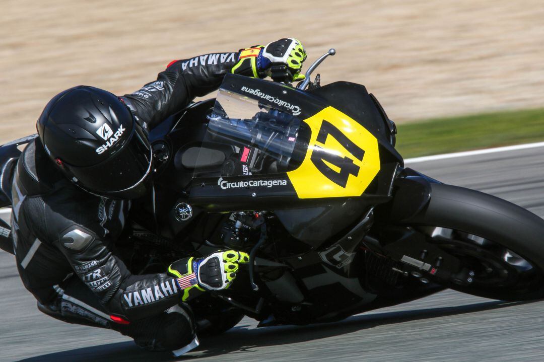 Angel Rodríguez rodando en el Circuito de Jerez