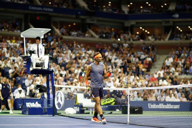 Nadal celebra un punto