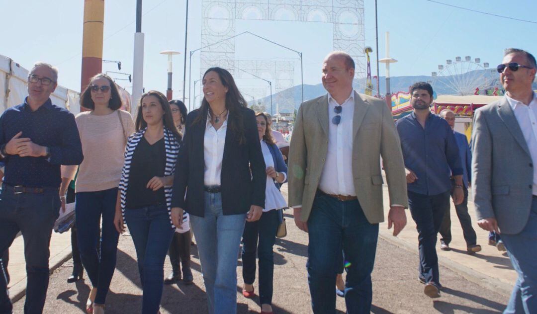 Loles López también visitó la Feria de Jaén