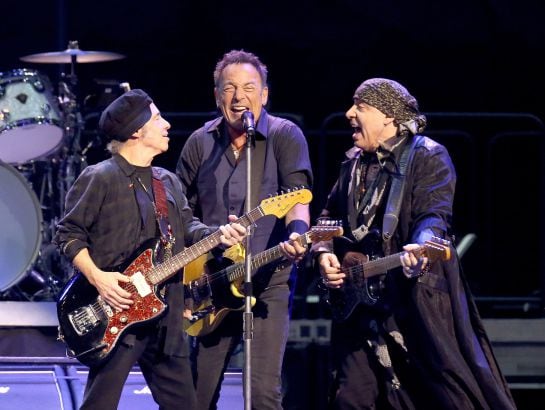 Springsteen, durante un concierto en Newark (Nueva Jersey)