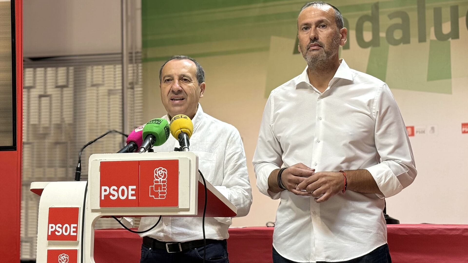 José Luis Ruiz Espejo y Manuel Lara (PSOE)