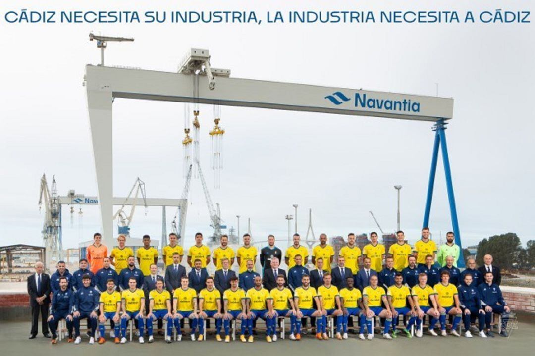 Foto ofocial de la plantilla del Cádiz CF