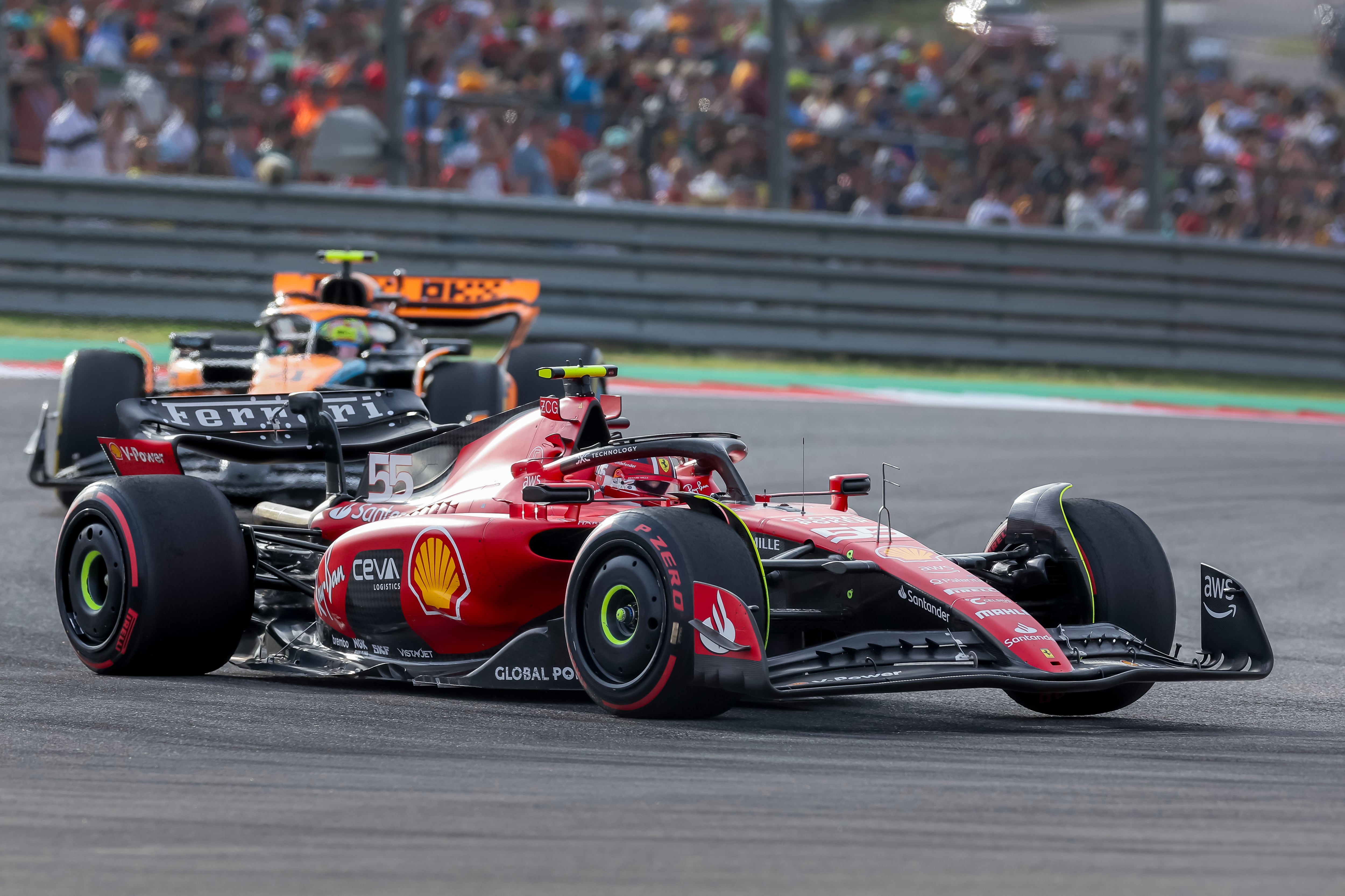 Carlos Sainz, tercero en el GP de Estados Unidos.