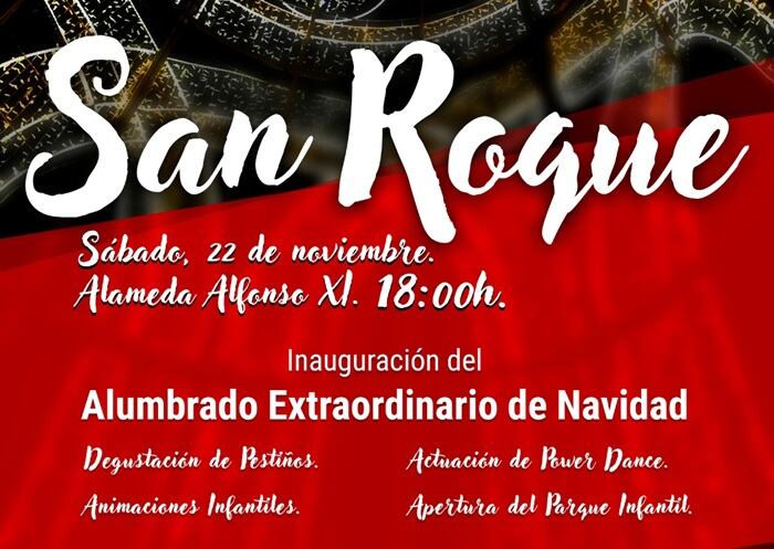 Cartel de la Navidad en San Roque