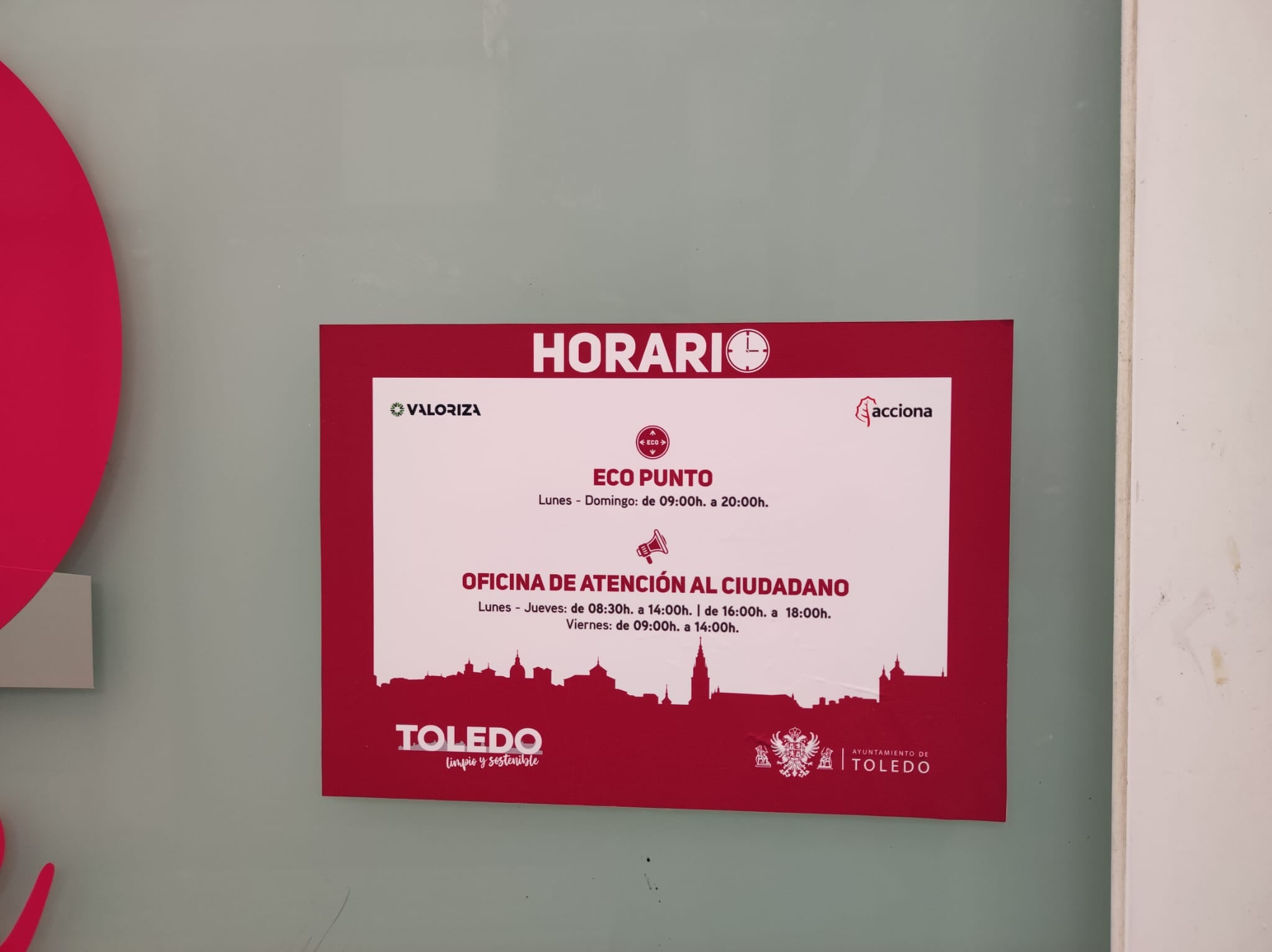 Horarios del ecopunto de Toledo