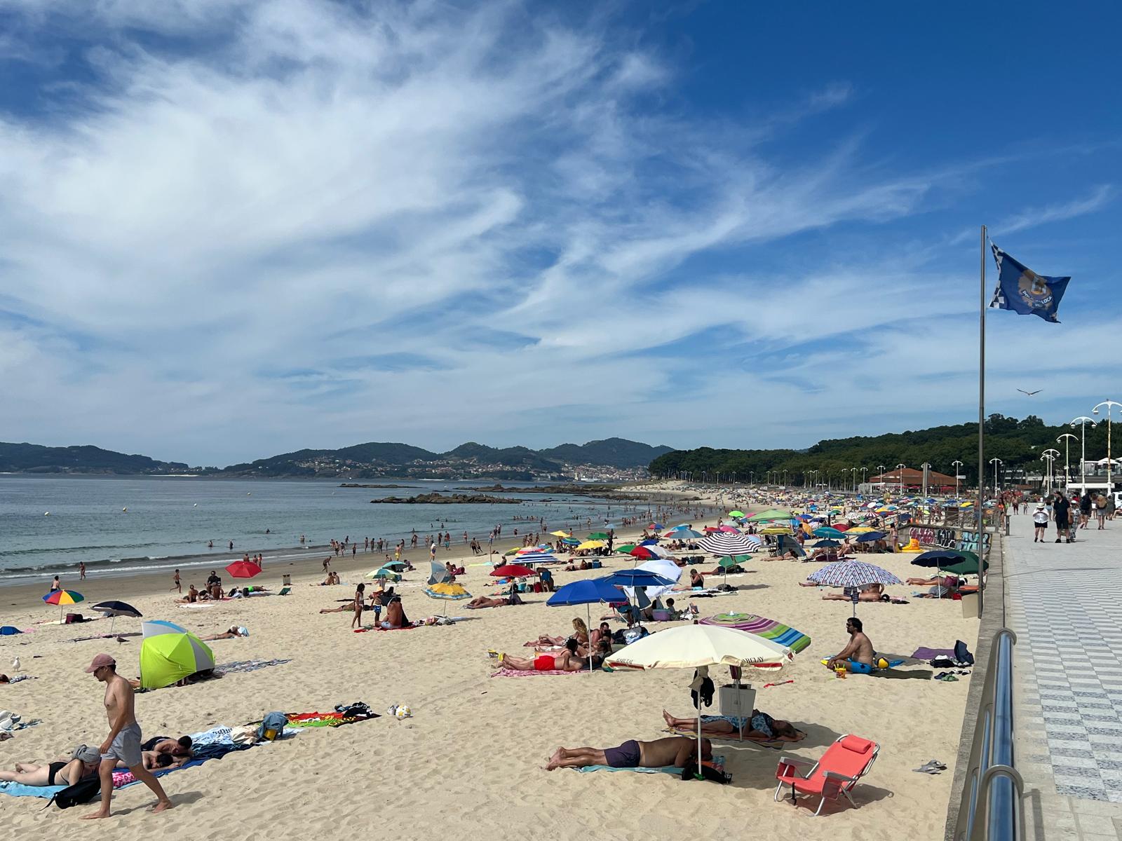 La playa de Samil, en Vigo, libre de cortavientos