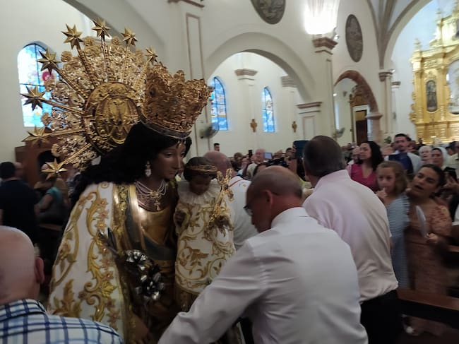 Interior del templo del Santuario