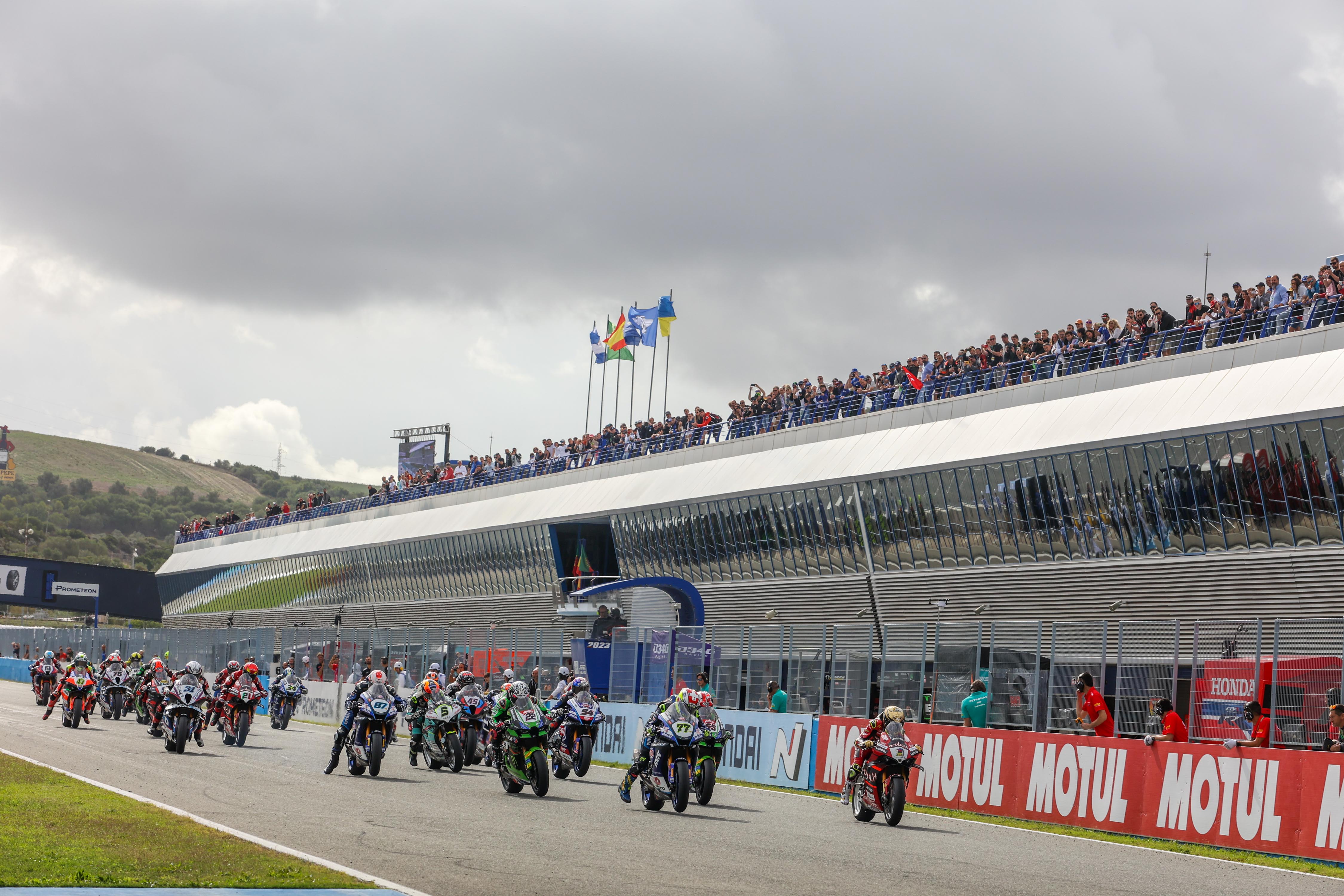 Prueba del Mundial de Superbike en 2023 en el Circuito de Jerezn