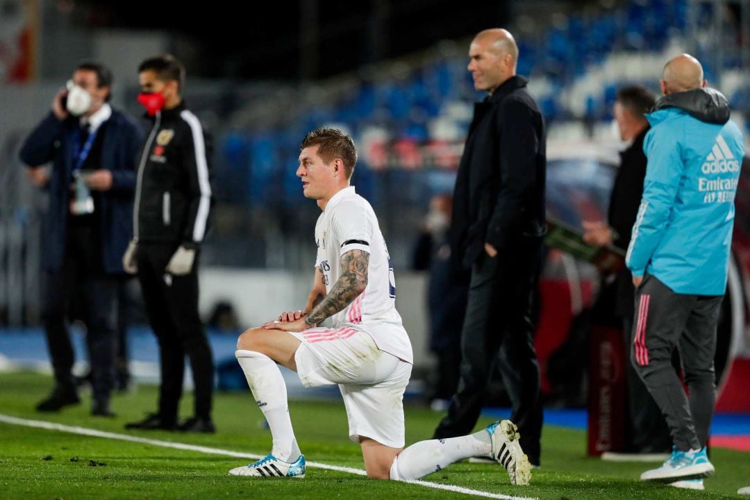 El alemán Toni Kroos, en el partido entre el Real Madrid y el Sevilla.