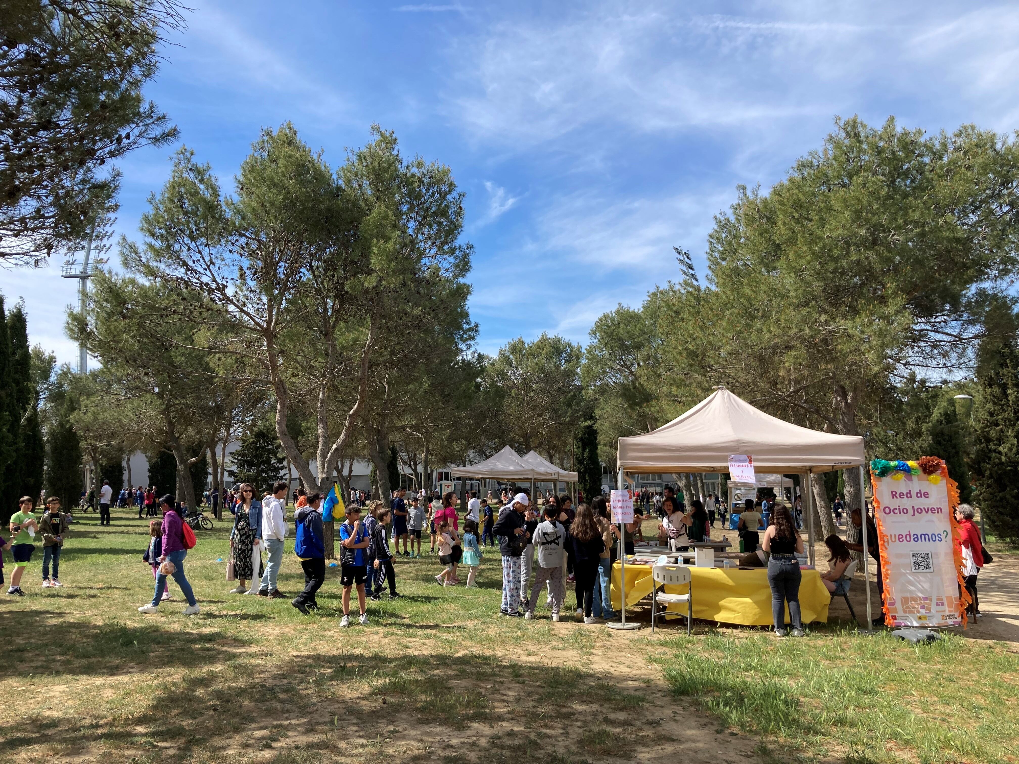 Zona joven instalada en el cerro de San Jorge