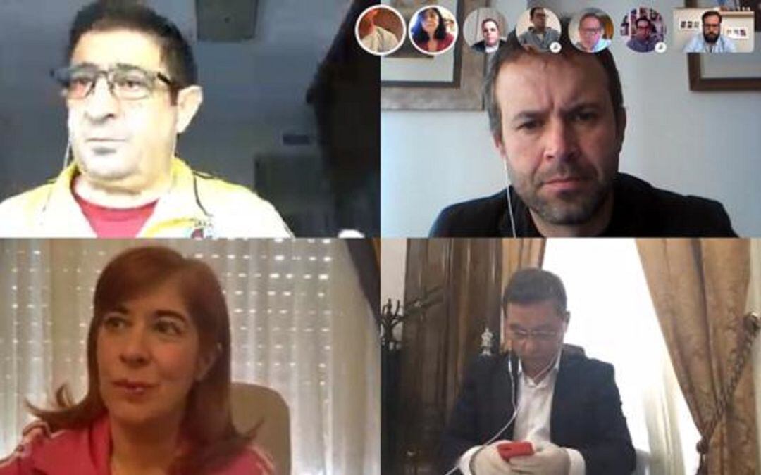 Reunión telemática del PSOE con secretarios generales de localidades mayores de 20.000 habitantes en la provincia de Jaén