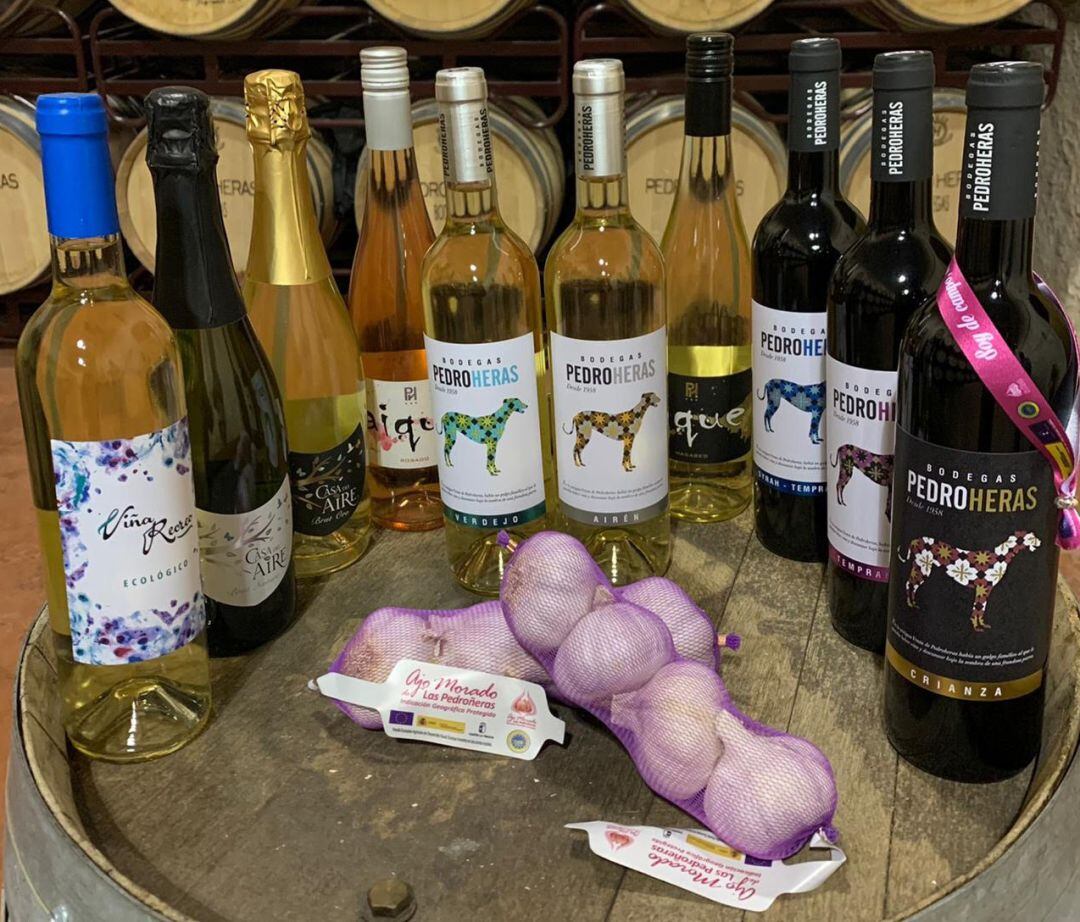 Vinos de Bodegas Pedroheras con Ajo Morado