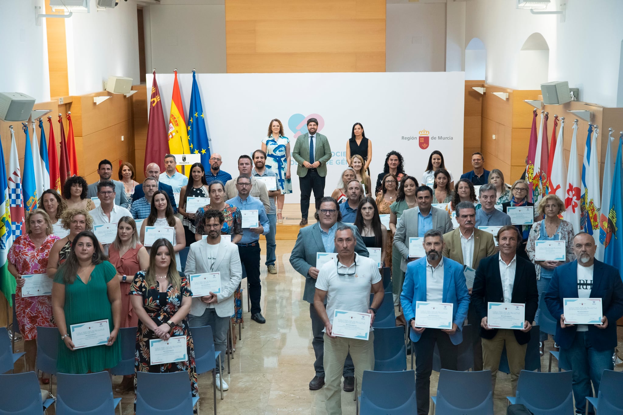 López Miras preside el acto de reconocimiento a las entidades adheridas a la tercera edición de la iniciativa &#039;Empresas por una sociedad libre de violencia de género&#039;