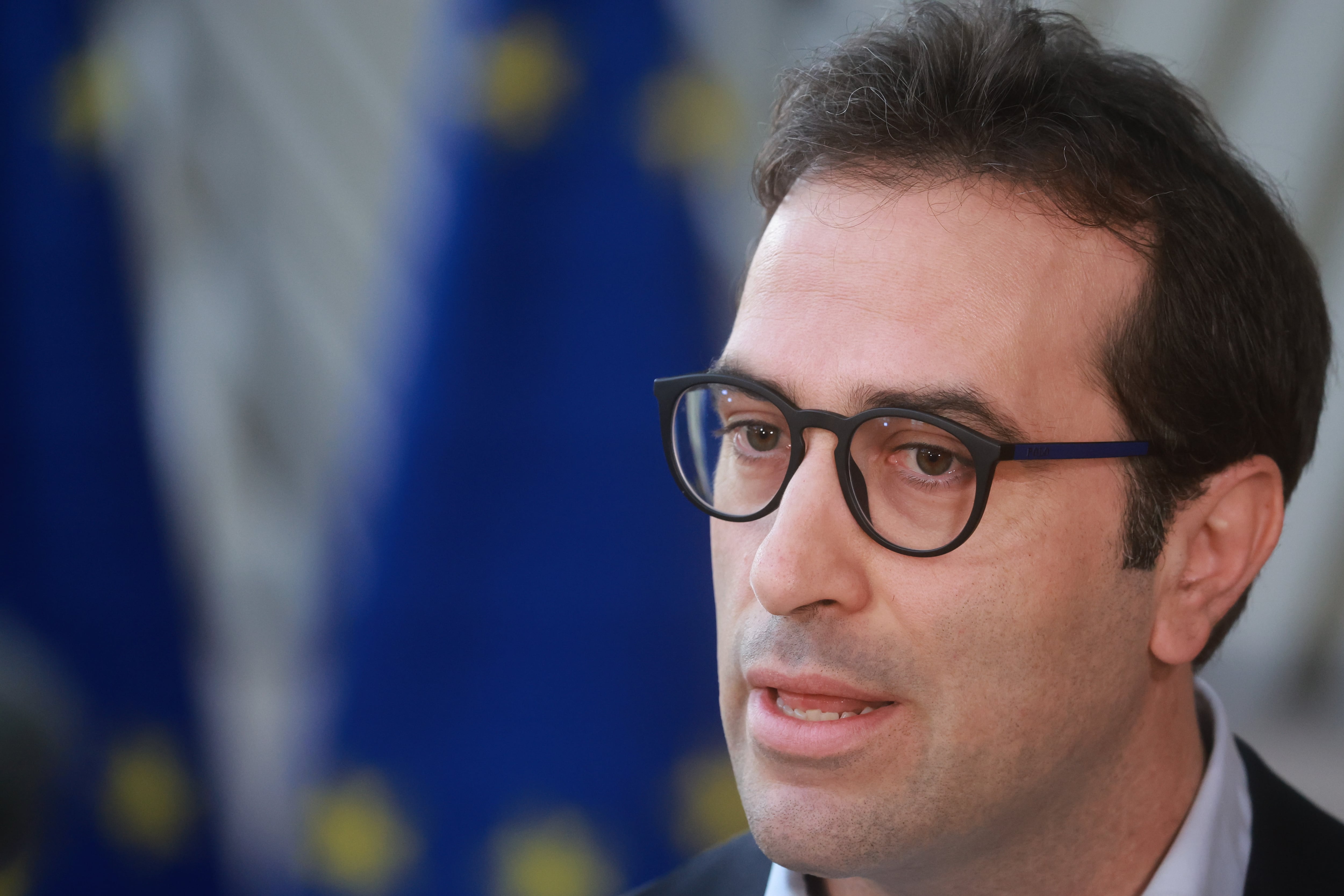 El ministro de Economía, Carlos Cuerpo, este lunes en Bruselas