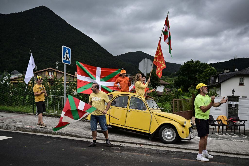 Espectadores de la primera etapa del Tour de Francia