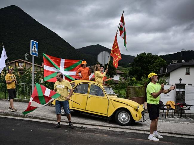 Espectadores de la primera etapa del Tour de Francia