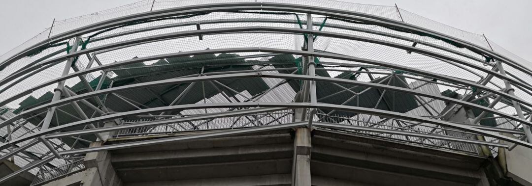Estadio de Riazor en obras