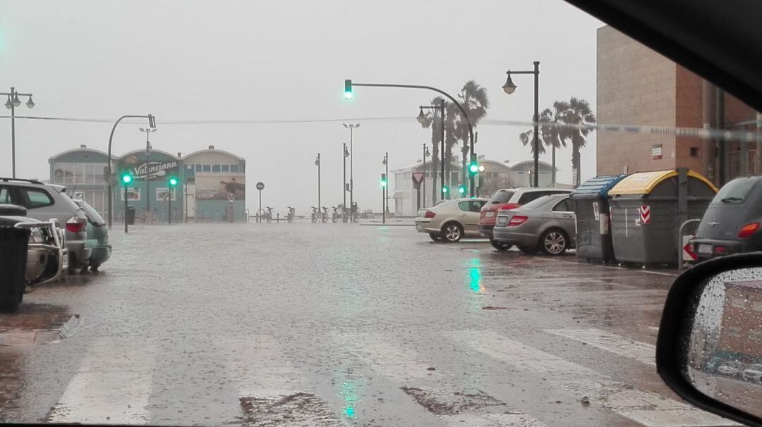 Lluvia en València