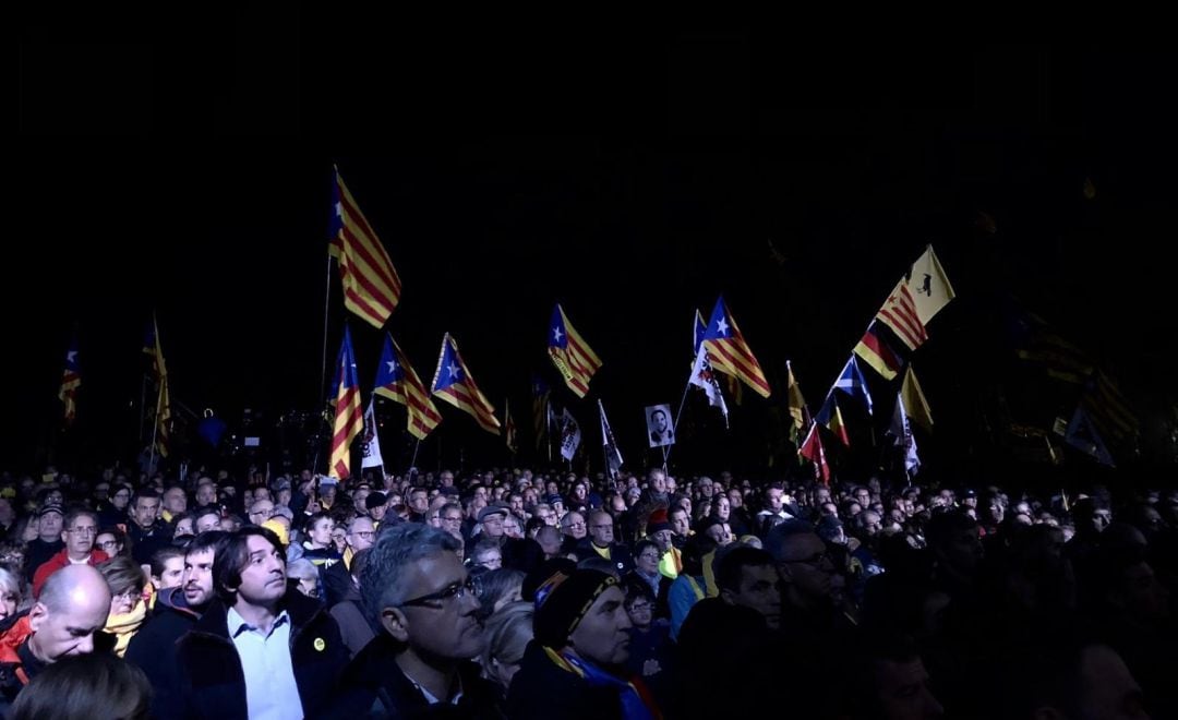 Concentración frente a la cárcel de Lledoners 